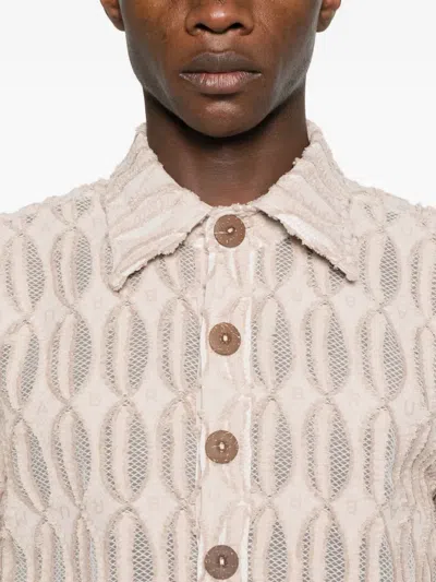 Labrum London Freetown Monogram-pattern Shirt In Pink