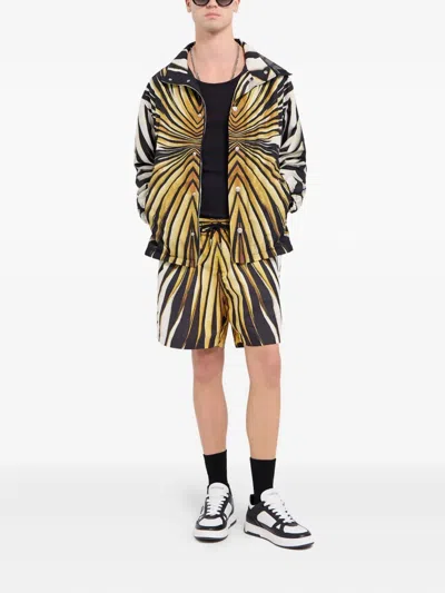 Roberto Cavalli Print Swim Shorts In Animal Print