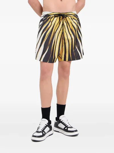 Roberto Cavalli Print Swim Shorts In Animal Print
