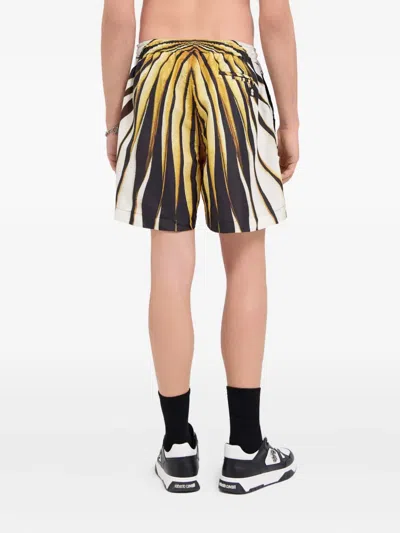 Roberto Cavalli Print Swim Shorts In Animal Print