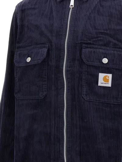 Carhartt Casual Corduroy Jacket Button Cuffs In Blue