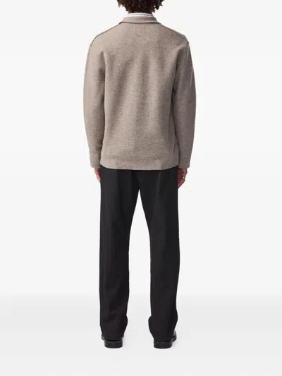 Nn07 Merino Wool Jonas Overshirt In Brown