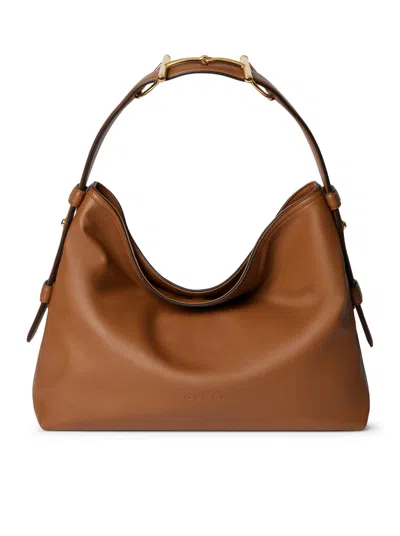 Gucci Women Beatrix Medium Size Shopping Bag In Brown