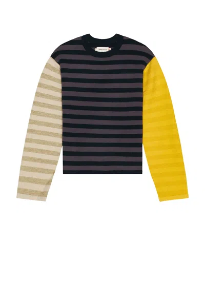 Honor The Gift Multi Stripe Crew Neck Sweater In Multi