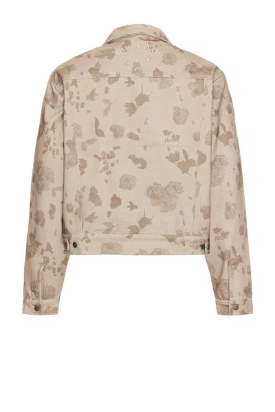 Honor The Gift Tonal Floral Jacket In Brown