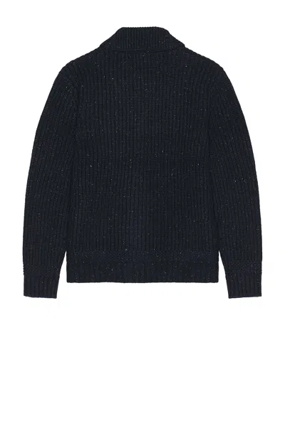 Schott Donegal Cardigan In Blue