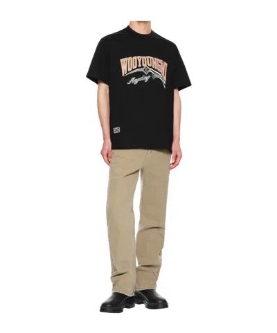 Wooyoungmi Logo Crew Neck T-shirt In Black