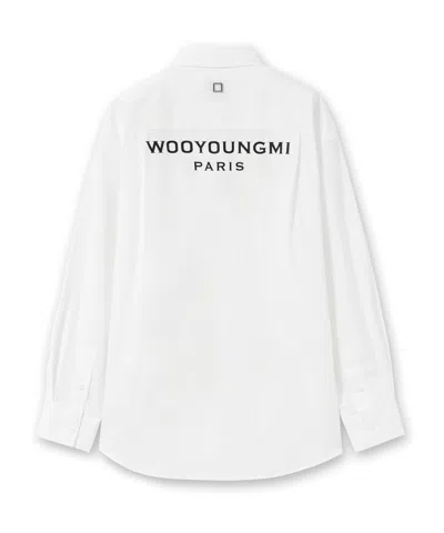 Wooyoungmi Pocket Logo Shirt In White