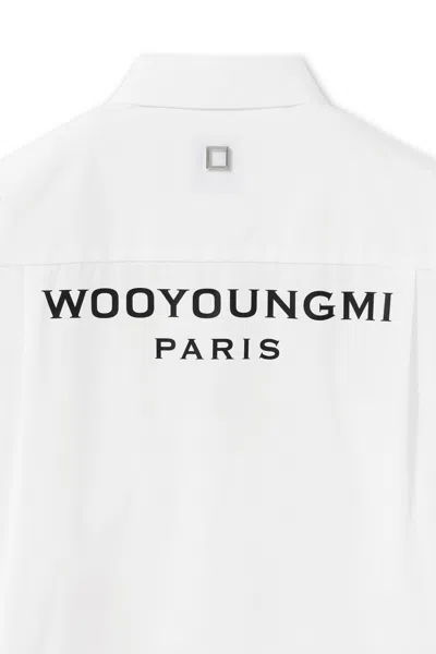 Wooyoungmi Pocket Logo Shirt In White