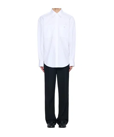 Wooyoungmi Pocket Logo Shirt In White