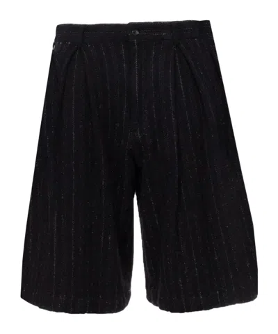 Comme Des Garçons Waist Belt Shorts In Black