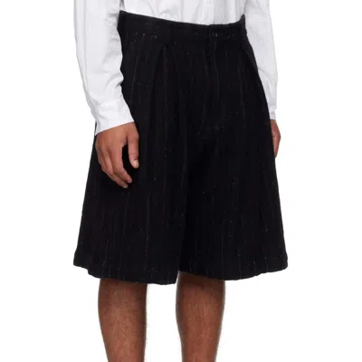 Comme Des Garçons Waist Belt Shorts In Black