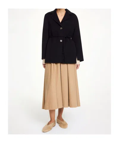 By Malene Birger Hellen Single-breasted Wool Blazer In Black