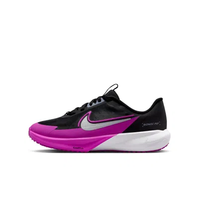 Nike Sonic Fly Big Kids' Running Shoes In Black