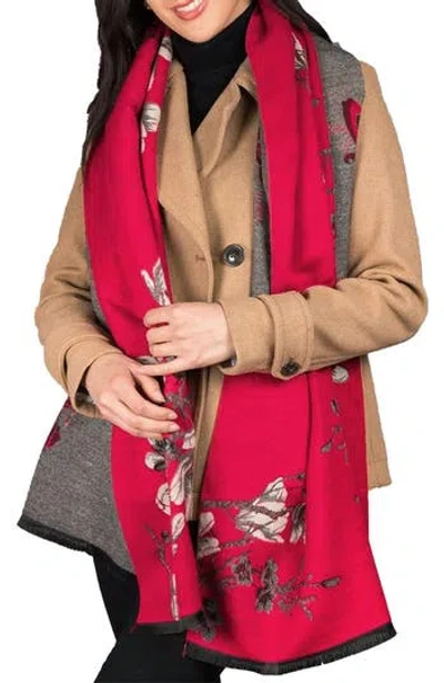 Saachi Floral Reversible Scarf In Multi