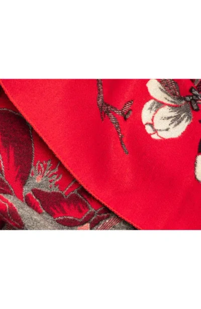 Saachi Floral Reversible Scarf In Multi