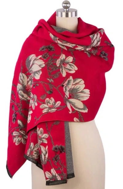 Saachi Floral Reversible Scarf In Multi