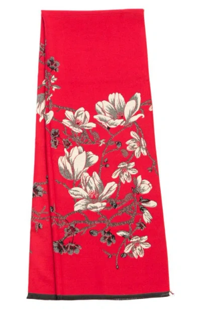 Saachi Floral Reversible Scarf In Multi