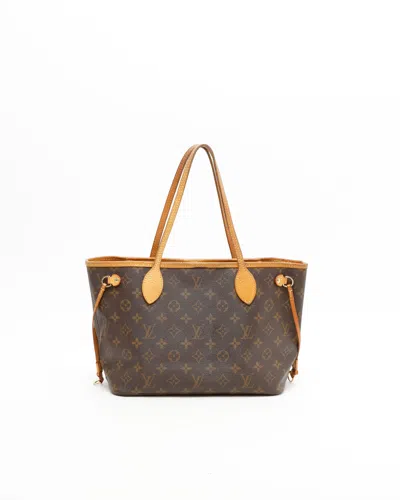 Pre-owned Louis Vuitton Monogram Neverfull Pm Bag In Brown