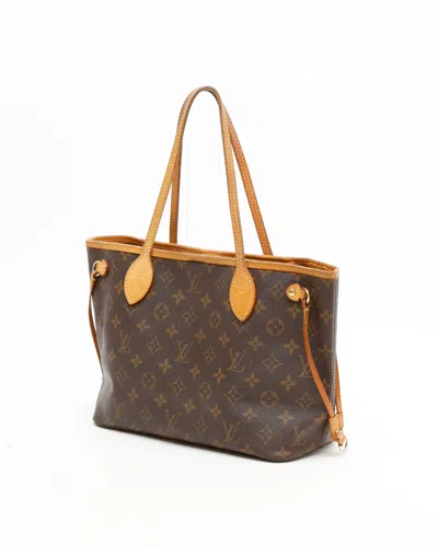 Pre-owned Louis Vuitton Monogram Neverfull Pm Bag In Brown