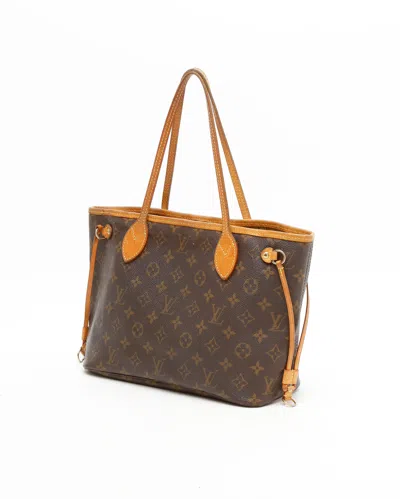 Pre-owned Louis Vuitton Monogram Neverfull Pm Bag In Brown