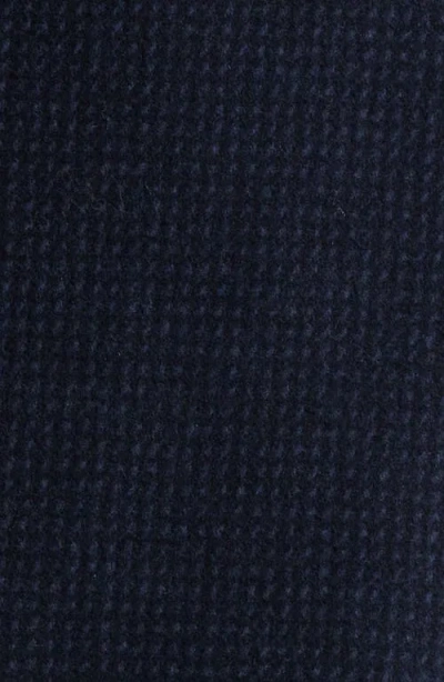 Hart Schaffner Marx Sonoma Textured Wool Blend Button-up Jacket In Blue