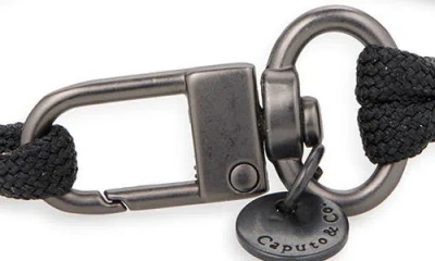 Caputo & Co Nylon Paracord Bracelet In Black