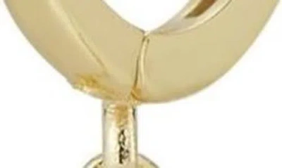 Ember Fine Jewelry 14k Gold Double Piercing Chain Drop Earring In Gold