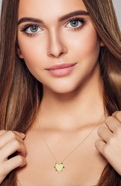 Ember Fine Jewelry 14k Gold Heart Pendant Necklace In Gold