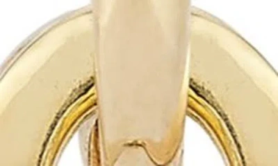 Ember Fine Jewelry 14k Yellow Gold Oval Drop Huggie Hoop Earrings In Gold