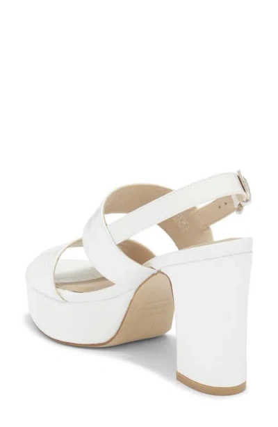 Stuart Weitzman Ono Platform Sandal In White