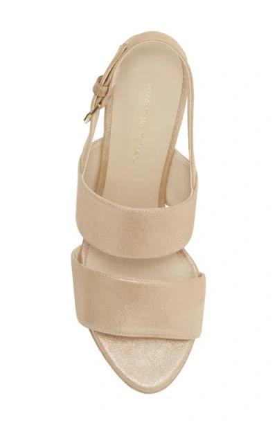 Stuart Weitzman Ono Platform Sandal In Brown