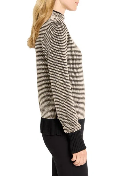 Nic + Zoe Nic+zoe Funnel Neck Pixel Knit Sweater In Multi