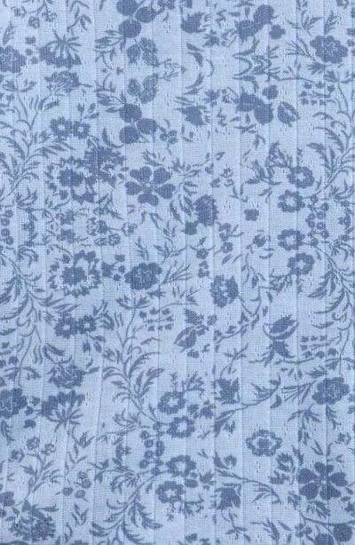 Love, Fire Kids' Long Sleeve Henley In Blue