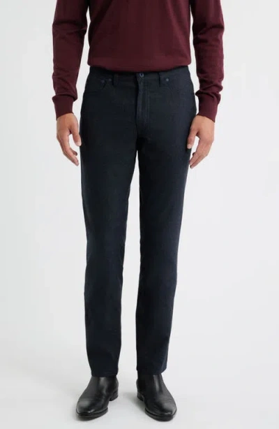 Brax Chuck Modern Fit Ceramica Flannel Five-pocket Pants In Blue