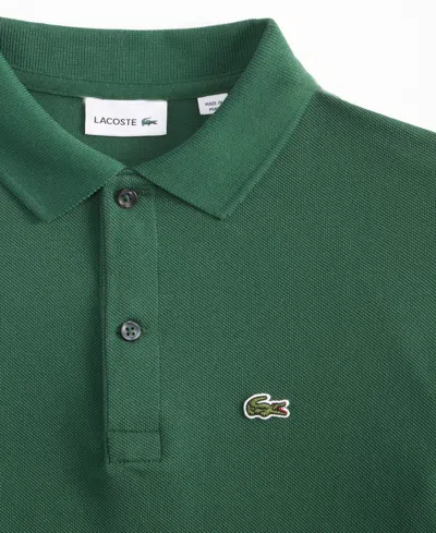 Lacoste Big Boys Cotton Petit Pique Polo Shirt In Green