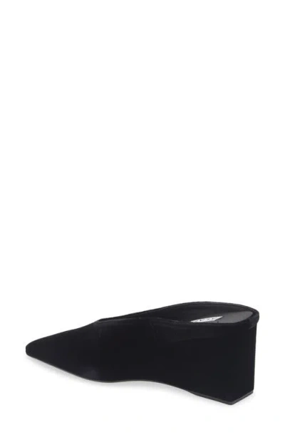 Alaïa Alaia Black Velvet Cube-heeled Mule Women In Multi