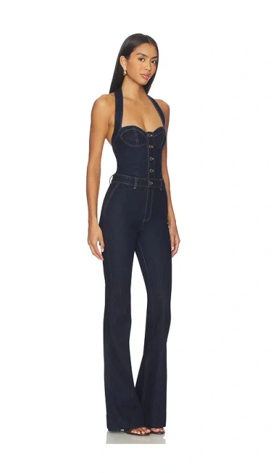 Retroféte Irma Jumpsuit In Blue