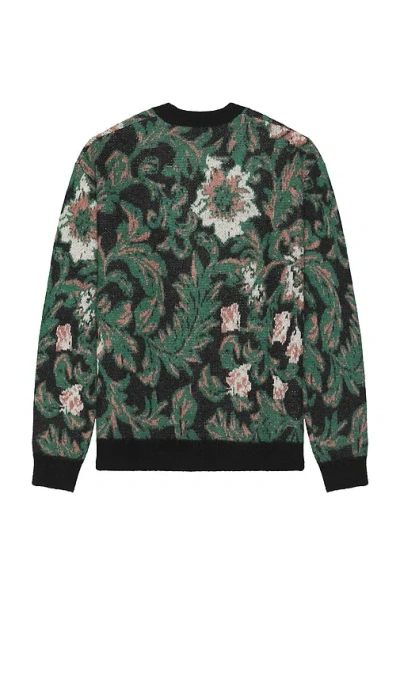 Les Deux Alex Jacquard Cardigan In Green