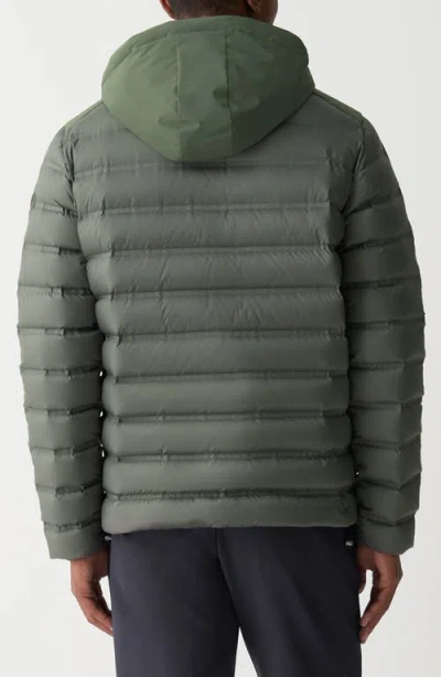 Colmar Seamless Water Repellent Hooded Down Jacket In Green