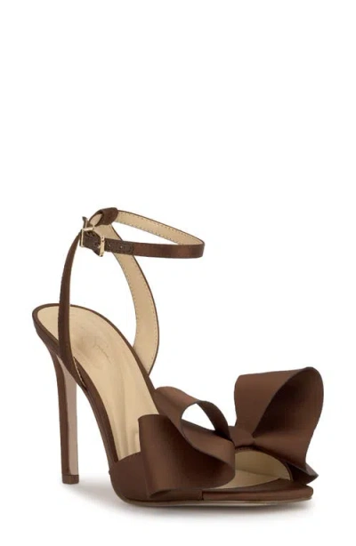 Jessica Simpson Women's Olivine Bow High-heel Stiletto Dress Sandals In Brown
