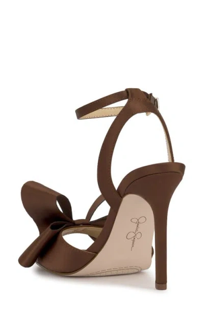 Jessica Simpson Women's Olivine Bow High-heel Stiletto Dress Sandals In Brown