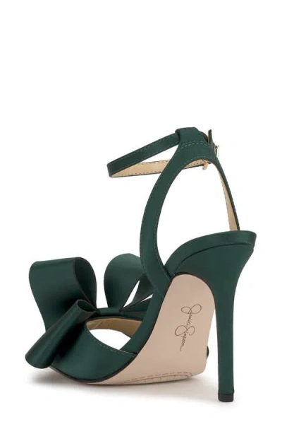 Jessica Simpson Women's Olivine Bow High-heel Stiletto Dress Sandals In Green