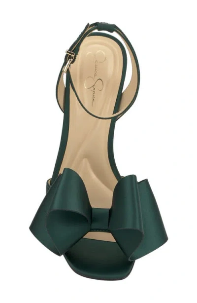 Jessica Simpson Women's Olivine Bow High-heel Stiletto Dress Sandals In Green