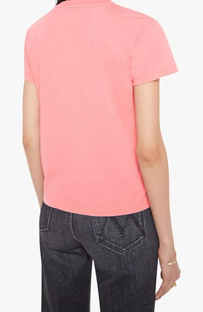 Mother The Boxy Goodie Ticket T-shirt In Pink
