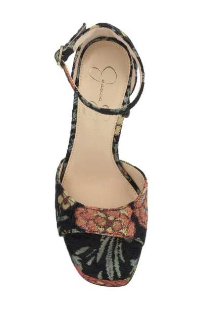 Jessica Simpson Telxia 2 Ankle Strap Platform Sandal In Multi