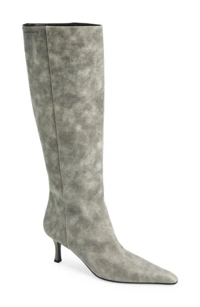 Alexander Wang Vera Tube Pointed Toe Boot In Gray