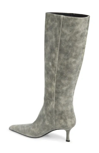 Alexander Wang Vera Tube Pointed Toe Boot In Gray
