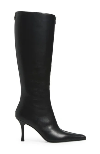 Alexander Wang 85mm Vera Zip-detail Pointed-toe Boots In Black