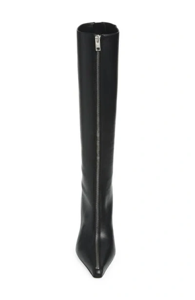 Alexander Wang 85mm Vera Zip-detail Pointed-toe Boots In Black